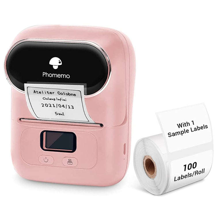 Phomemo M110 Home Handheld Mini Bluetooth Thermal Printer (Pink)