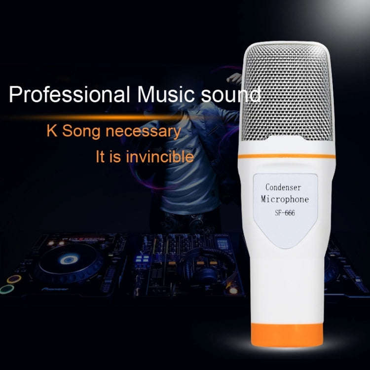 Yanmai SF666 Professional Condenser Sound Recording Microphone with Tripod Holder, Cable Length: ...