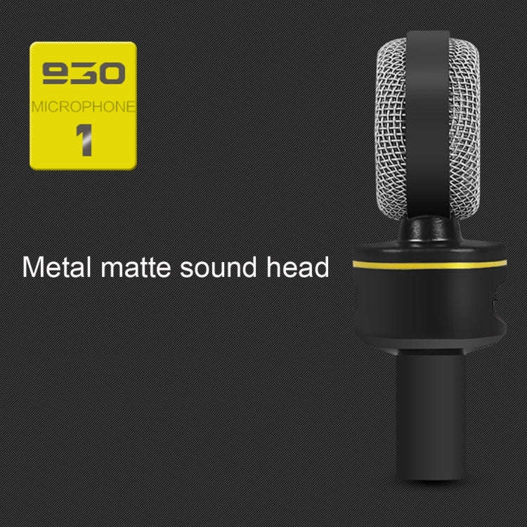 Yanmai SF-930 Professional Condenser Sound Recording Microphone with Tripod Holder, Cable Length:...
