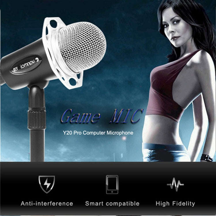 Yanmai Y20 Professional Game Condenser Microphone  with Tripod Holder, Cable Length: 1.8m, Compat...
