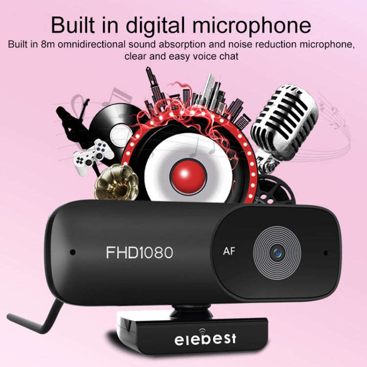 C90 4K Auto Focus HD Computer Camera Webcam(Black)