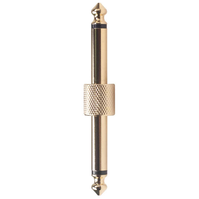 6.35mm Male to Male Guitar Effect Pedal Connector Electric Pedal Board Adapter (Deaurate)