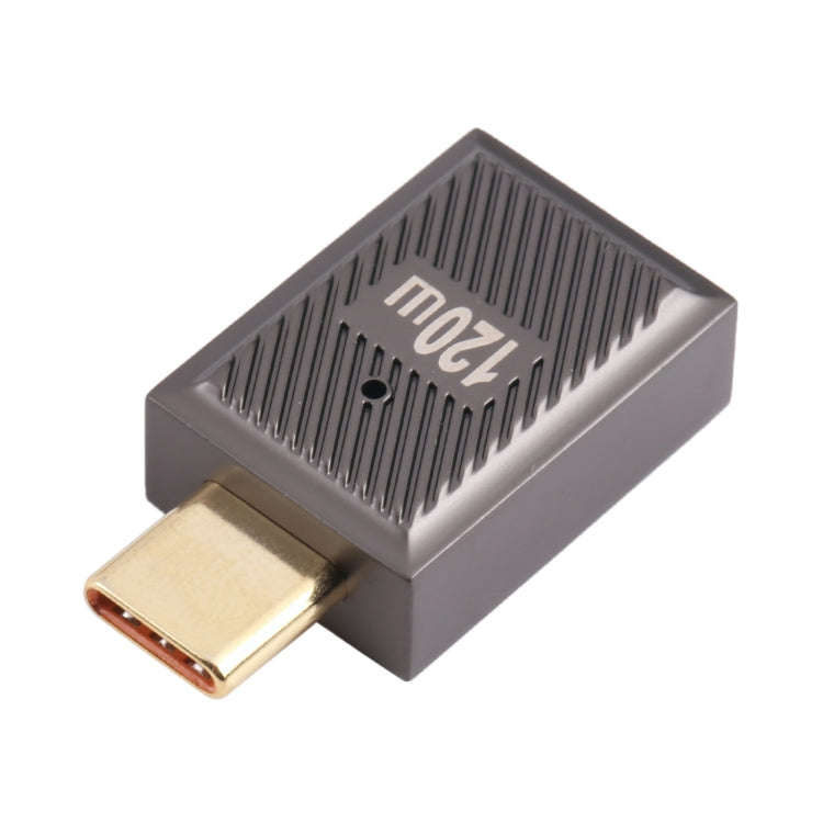 USB-C / Type-C Male to USB Female 10 Gbps Straight Charging Adapter (Gun Metal)