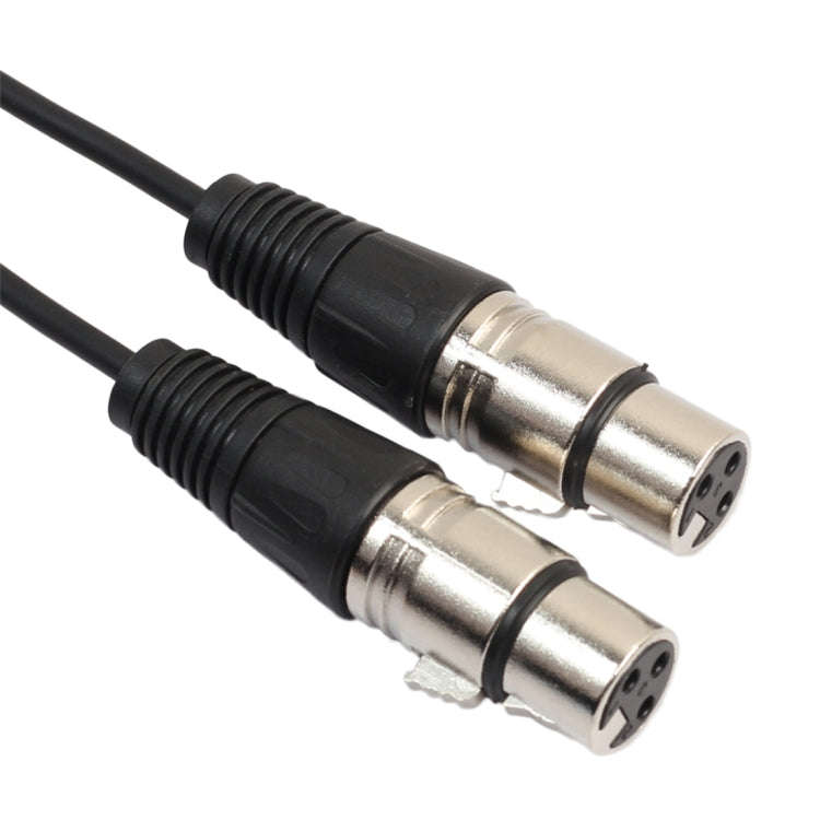 30cm 3 Pin XLR CANNON 1 Male to 2 Female Audio Connector Adapter Cable for Microphone / Audio Equ...
