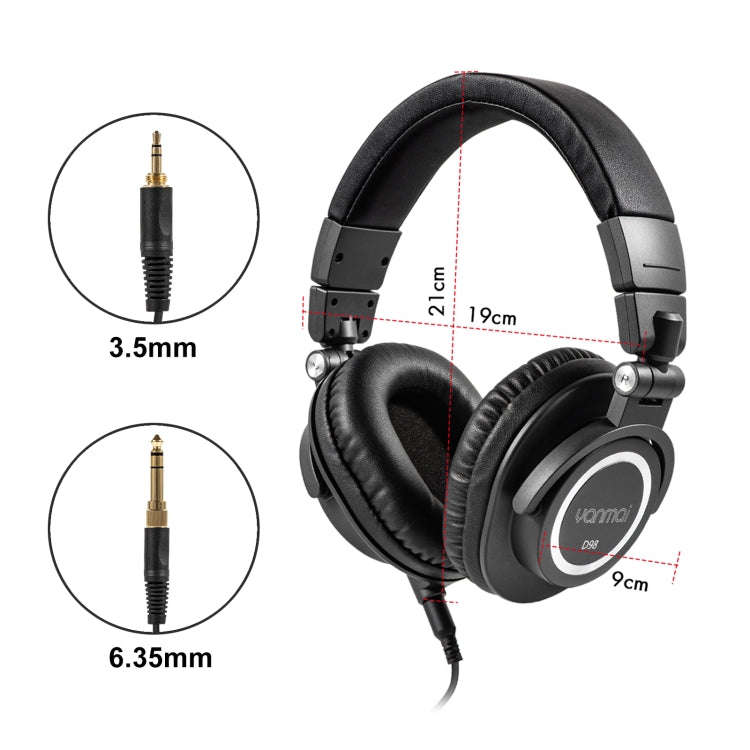 Yanmai D98 Professional Recording Monitor Headphone (Silver Grey)