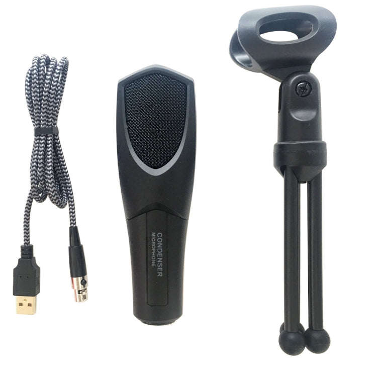 Yanmai Q3 USB 2.0 Game Studio Condenser Sound Recording Microphone with Holder, Compatible with P...