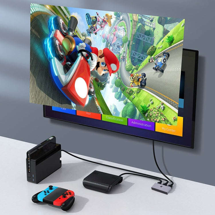 LS1097 1 into 2 out 4K Split Screen HDMI Two-way Conversion Audio Video Switch