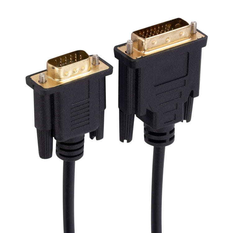 DVI to VGA Adapter Cable Computer Graphics Card Monitor Cable, Length: 1m