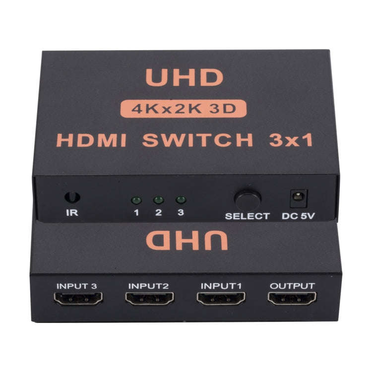 HDMI Switch 3 into 1 out 4Kx2K HD Video Switch, with Remote Control