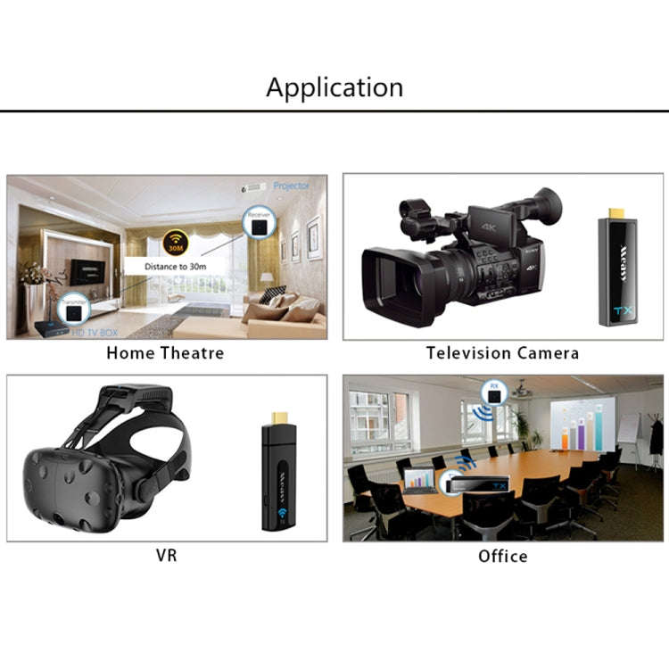 Measy W2H MAX FHD 1080P 3D 60Ghz Wireless Video Transmission HD Multimedia Interface Extender Rec...