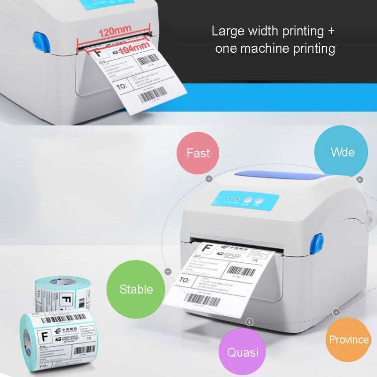 GPRINTER GP1324D Bluetooth USB Port Thermal Automatic Calibration Barcode Printer, Max Supported ...