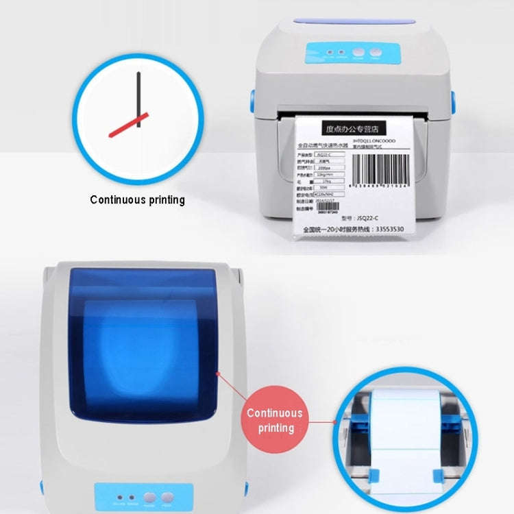 GPRINTER GP1324D Bluetooth USB Port Thermal Automatic Calibration Barcode Printer, Max Supported ...