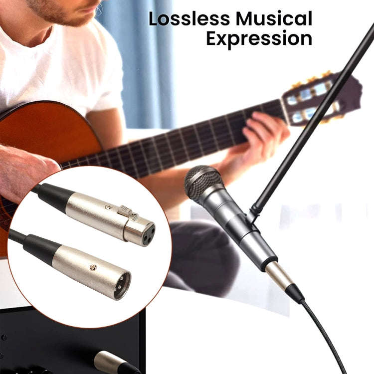 1.8m 3-Pin XLR Male to XLR Female MIC Shielded Cable Microphone Audio Cord