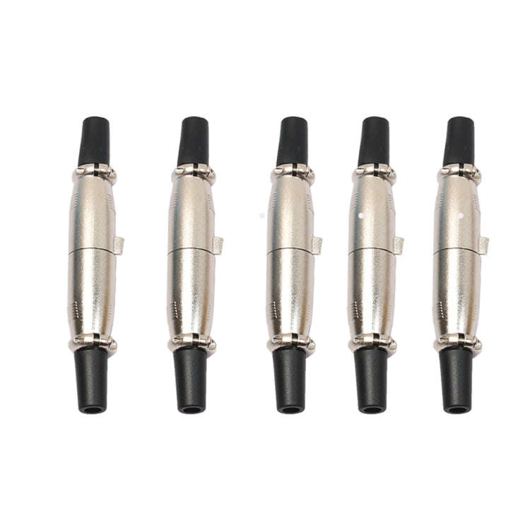 5 Pairs 3 Pin XLR Plug Male + Female Jack Mic Jack Plug Socket Connector