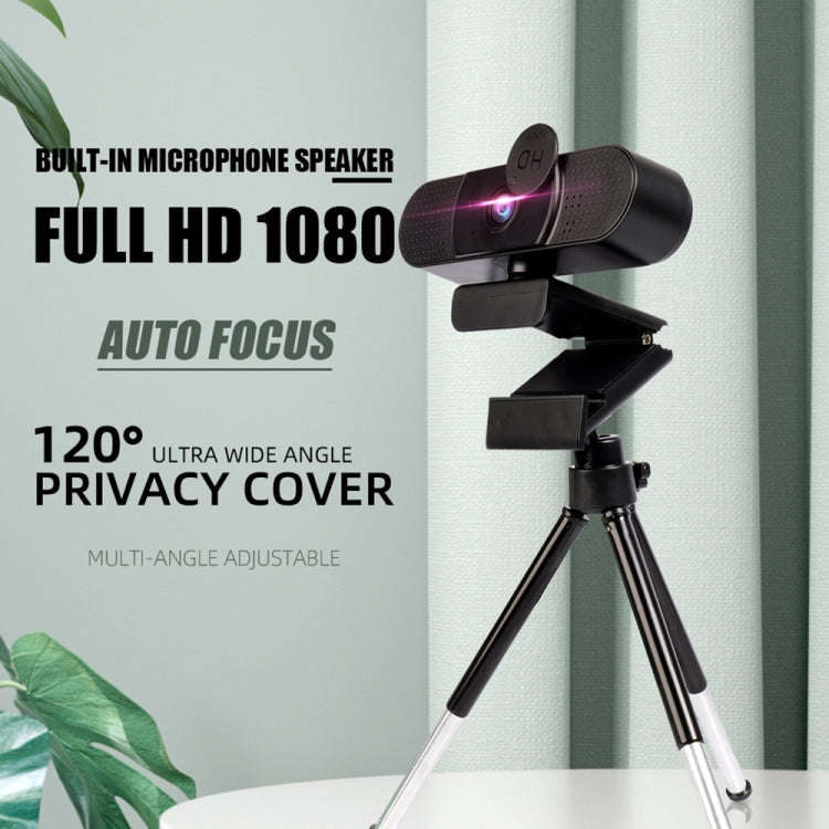 C36 1080P HD Computer Camera Webcam(Black)