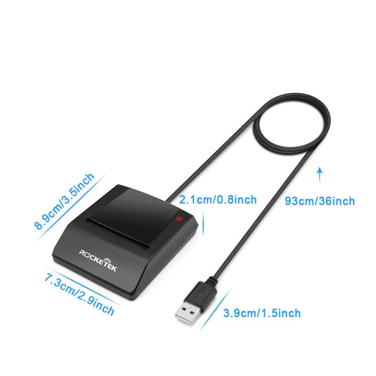 ROCKETEK RT-SCR4 CAC IC SIM Chip Smart Card Reader