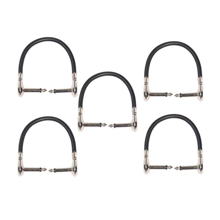 5 PCS TC095-15 6.35mm Male to Male Guitar Effector Connector Cable