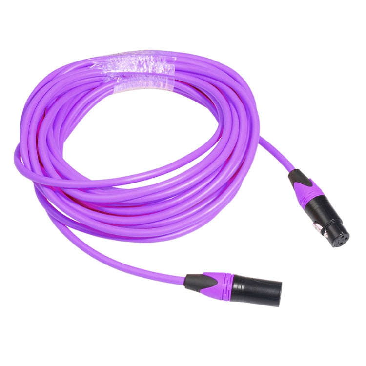 XRL Male to Female Microphone Mixer Audio Cable, Length: 1m (Purple)