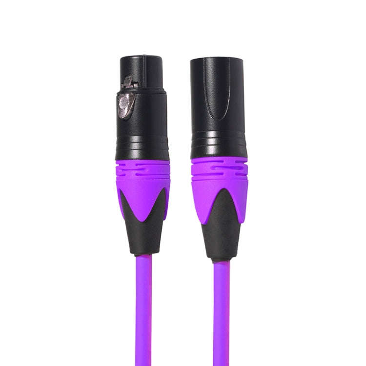 XRL Male to Female Microphone Mixer Audio Cable, Length: 1.8m (Purple)