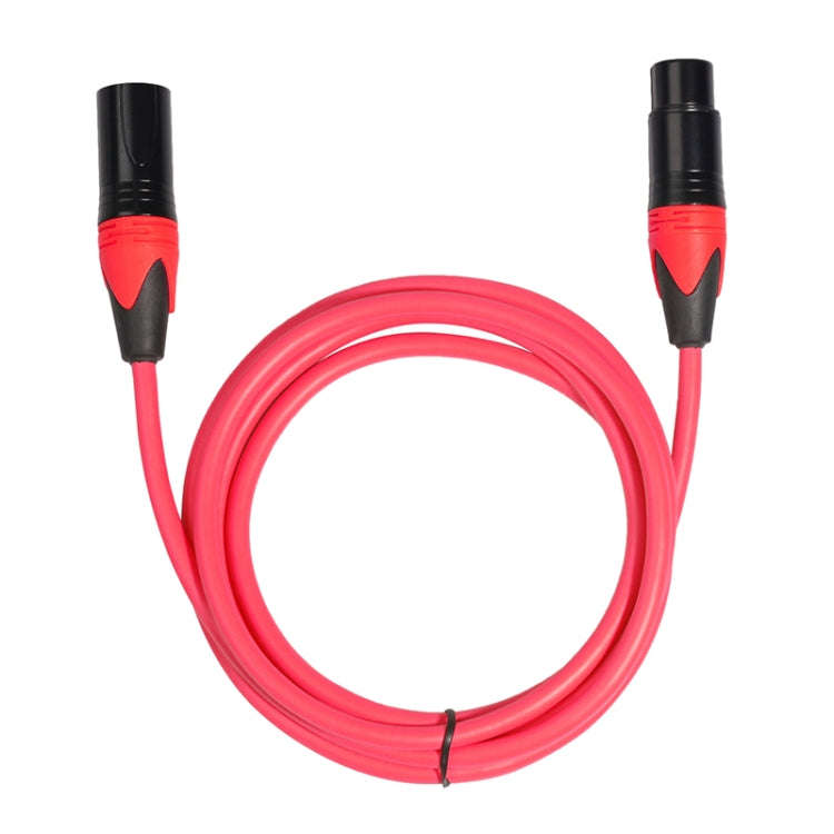 XRL Male to Female Microphone Mixer Audio Cable, Length: 1.8m (Red)