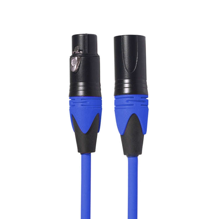 XRL Male to Female Microphone Mixer Audio Cable, Length: 3m (Blue)