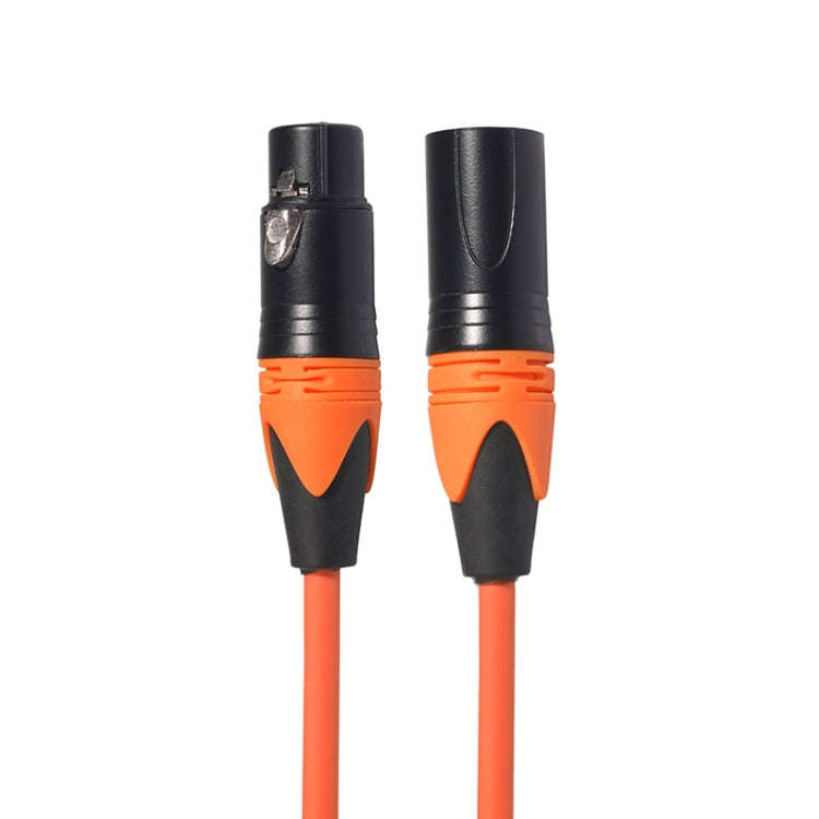 XRL Male to Female Microphone Mixer Audio Cable, Length: 5m (Orange)