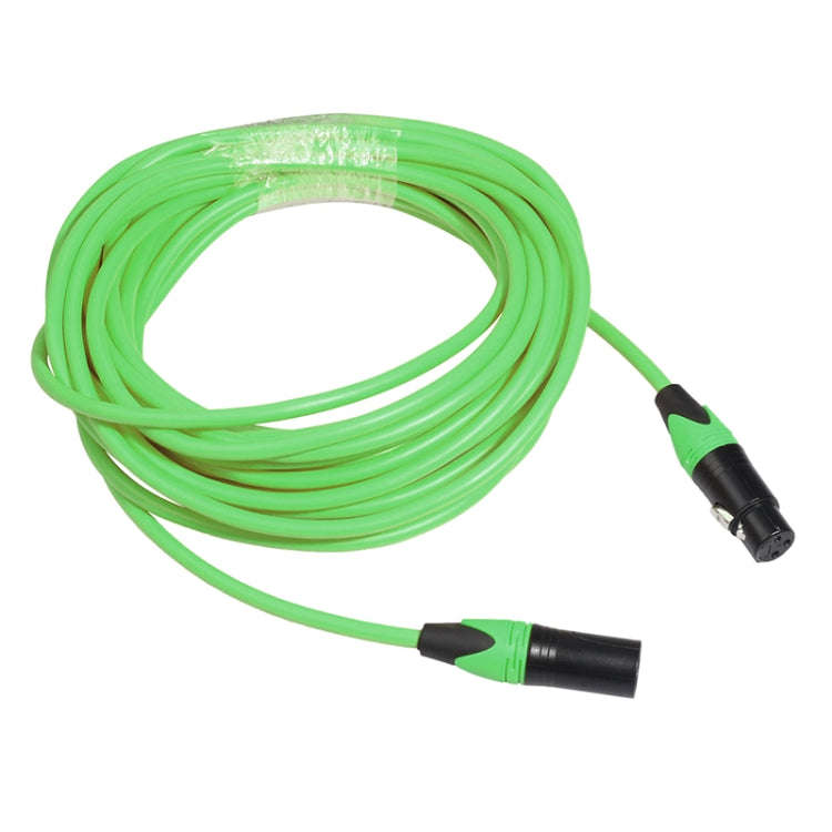 XRL Male to Female Microphone Mixer Audio Cable, Length: 5m (Green)
