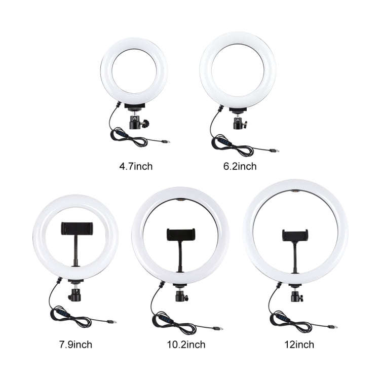 PULUZ Tripod Mount +  Live Broadcast Dual Phone Bracket + 6.2 inch 16cm LED Ring Vlogging Video L...