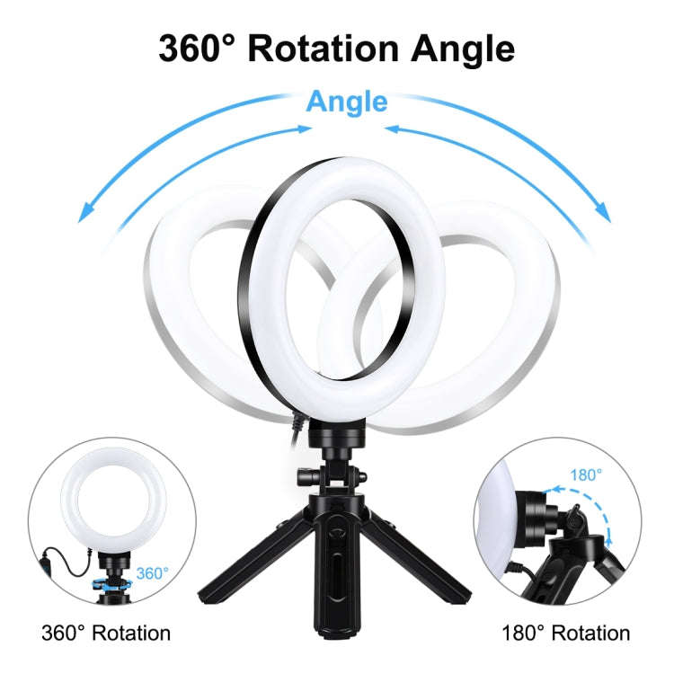 PULUZ 4.7 inch 12cm USB 3 Modes Dimmable LED Ring Vlogging Photography Video Lights + Pocket Trip...