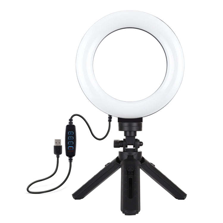 PULUZ 6.2 inch 16cm USB 3 Modes Dimmable LED Ring Vlogging Photography Video Lights + Pocket Trip...