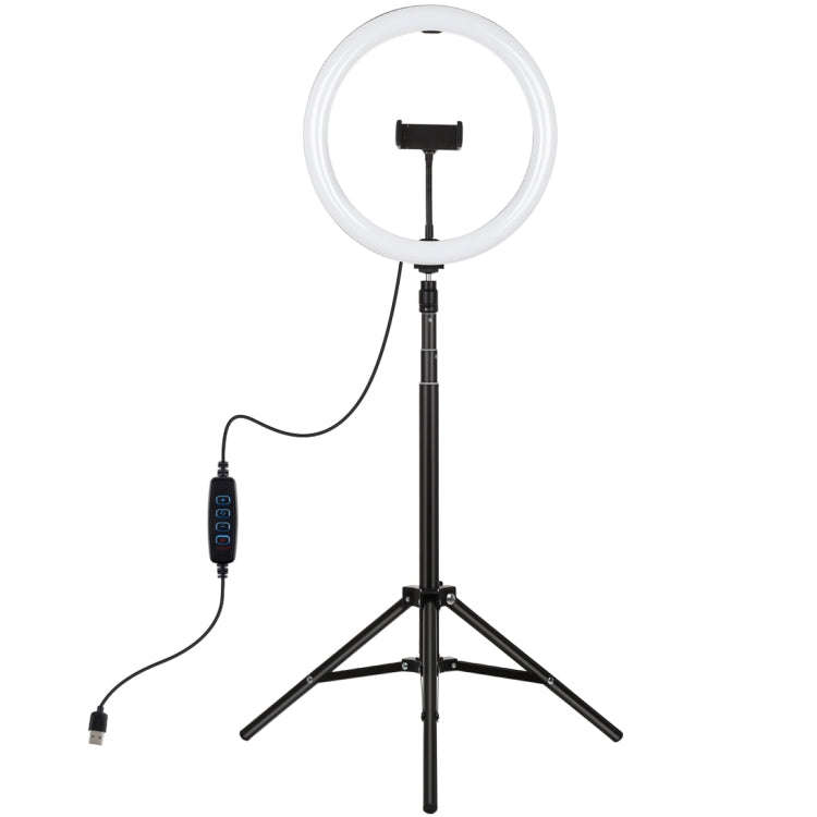 PULUZ 11.8 inch 30cm Light + 1.65m Tripod Mount Curved Surface USB 3 Modes Dimmable Dual Color Te...