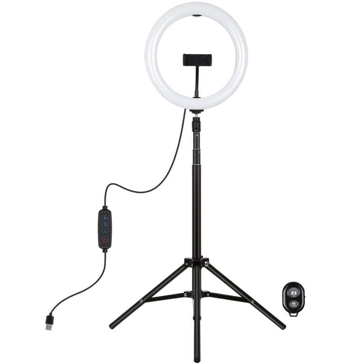 PULUZ 10.2 inch 26cm Light + 1.65m Tripod Mount Curved Surface USB 3 Modes Dimmable Dual Color Te...