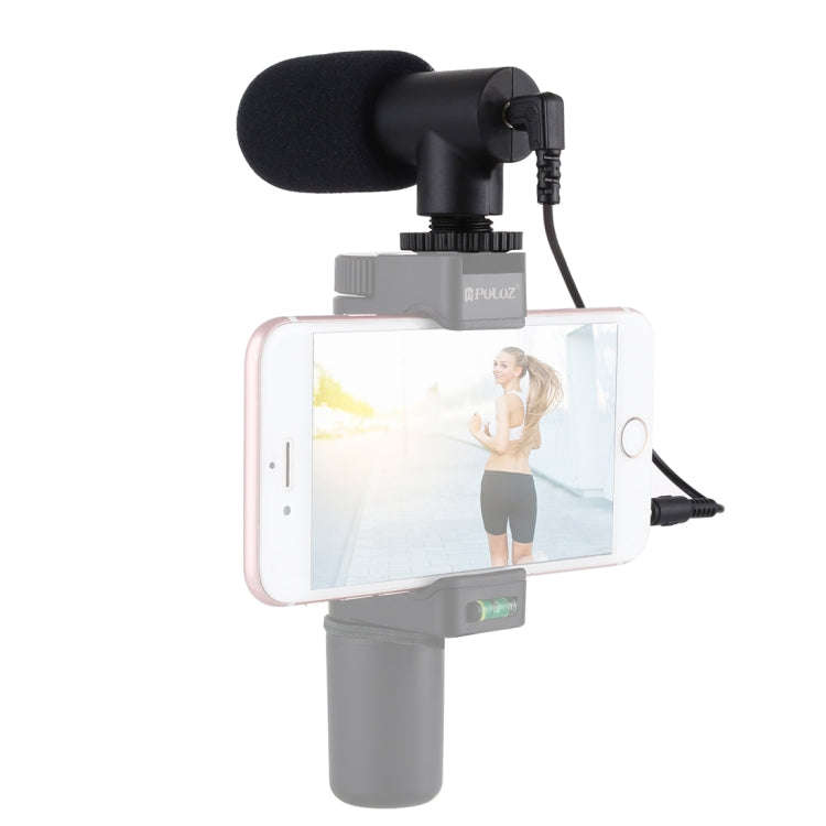 PULUZ 3.5mm Audio Stereo Recording Vlogging Professional Interview Microphone for DSLR & DV Camco...