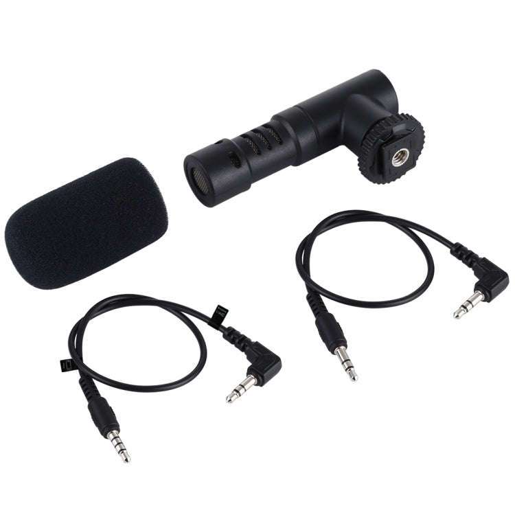 PULUZ 3.5mm Audio Stereo Recording Vlogging Professional Interview Microphone for DSLR & DV Camco...