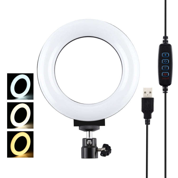 PULUZ 4.7 inch 12cm USB 3 Modes Dimmable LED Ring Selfie Beauty Vlogging Photography Video Lights...