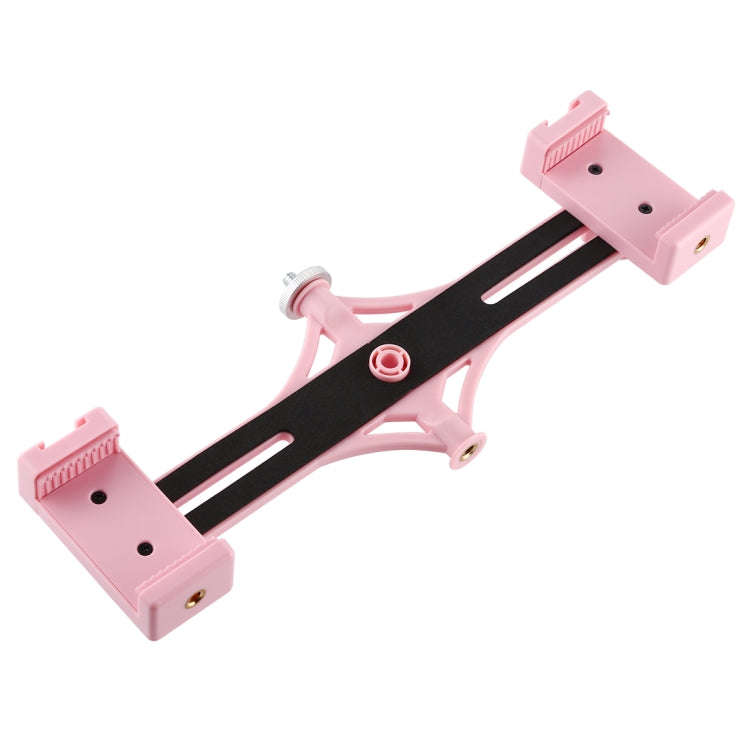 PULUZ Live Broadcast Dual Phone Brackets Horizontal Holder for iPhone, Galaxy, Huawei, Xiaomi, So...