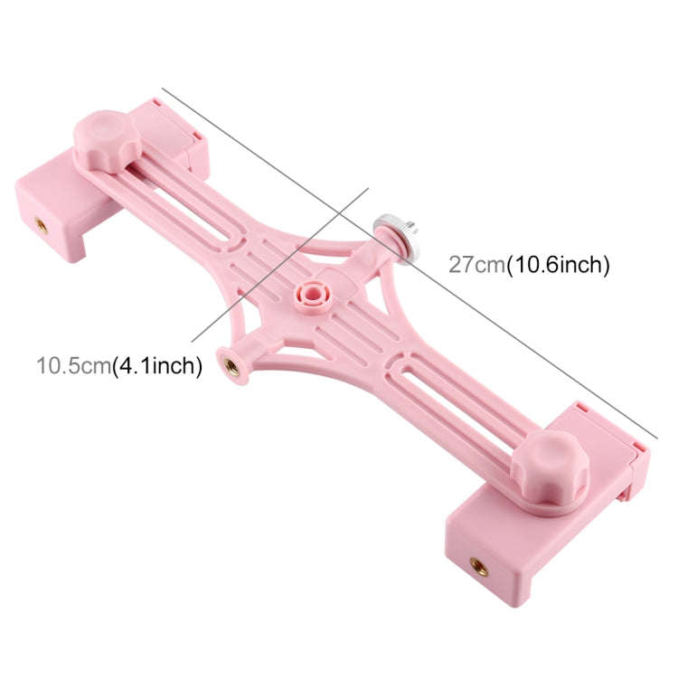 PULUZ Live Broadcast Dual Phone Brackets Horizontal Holder for iPhone, Galaxy, Huawei, Xiaomi, So...