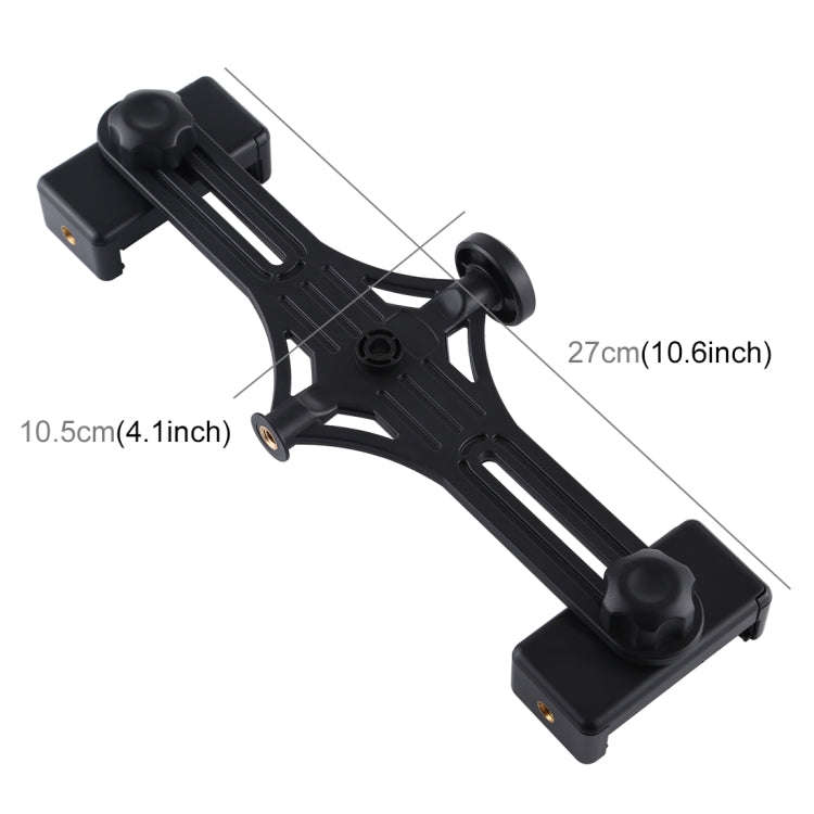 PULUZ Live Broadcast Dual Phone Brackets Horizontal Holder for iPhone, Galaxy, Huawei, Xiaomi, So...