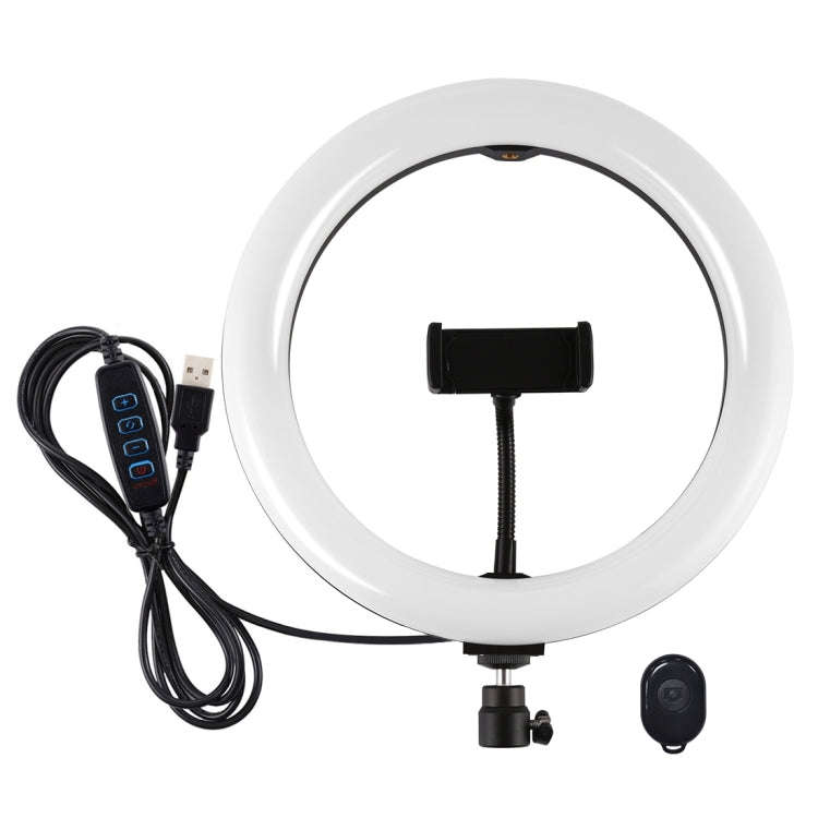 PULUZ 10.2 inch 26cm USB 3 Modes Dimmable Dual Color Temperature LED Curved Diffuse Light Ring Vl...