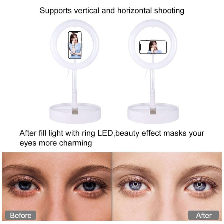 PULUZ 10.2 inch 26cm USB 3 Modes Dimmable Dual Color Temperature LED Curved  Ring Vlogging Selfie...