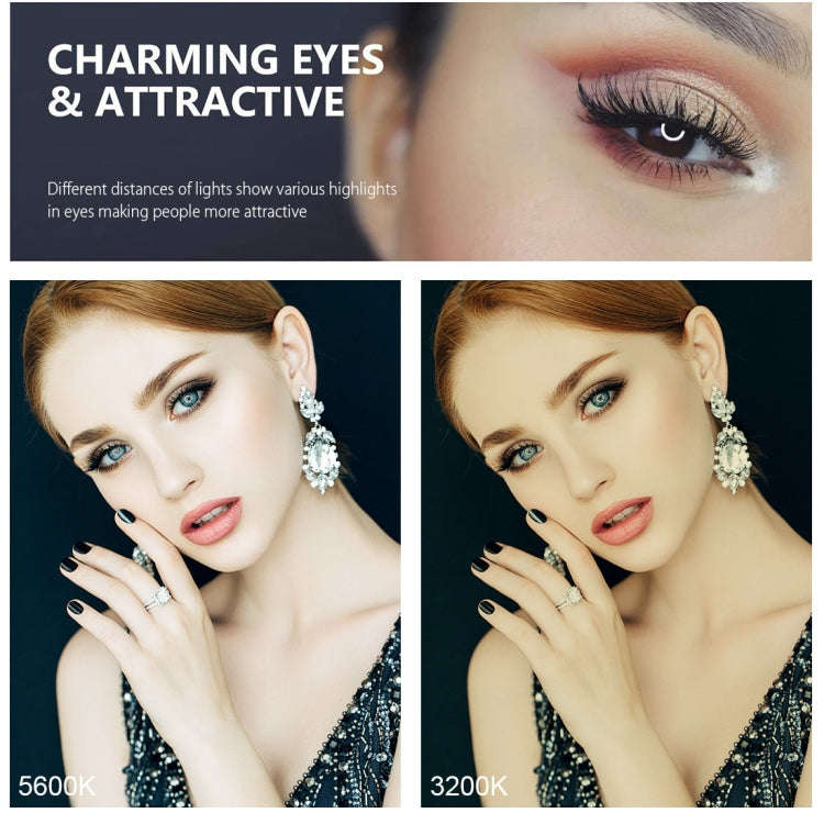 PULUZ 6.2 inch 16cm Ring Selfie Light 3 Modes USB Dimmable Dual Color Temperature LED Curved Vlog...
