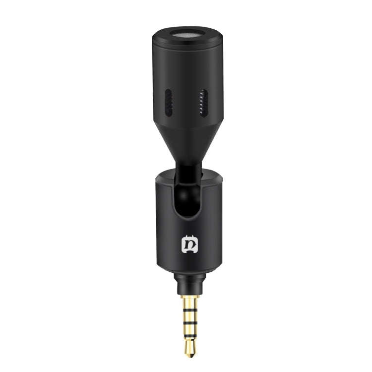 PULUZ 3.5mm Jack Mobile Phone Single Directional Adjustable Microphone(Black)