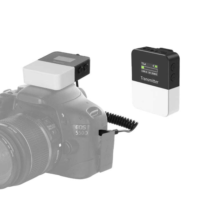 PULUZ Vlog Video Wireless Lavalier Microphone  with Transmitter and Receiver for DSLR Cameras and...