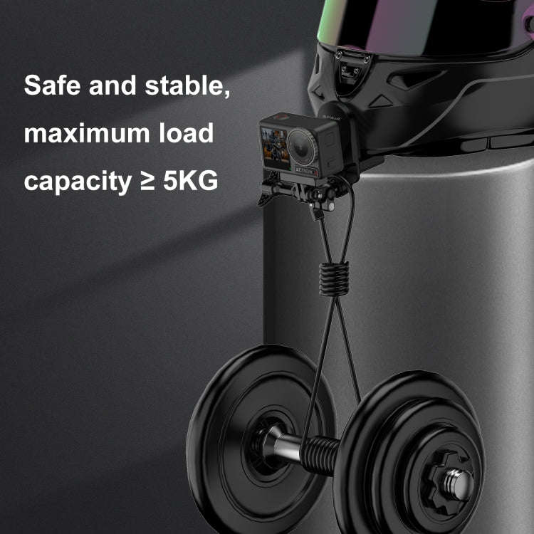 PULUZ Motorcycle Helmet Chin Clamp Mount for GoPro and Other Action Cameras (Black)