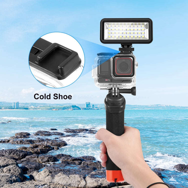 For Insta360 Ace Pro PULUZ 60m Underwater Waterproof Housing Case with Base Adapter & Screw (Tran...