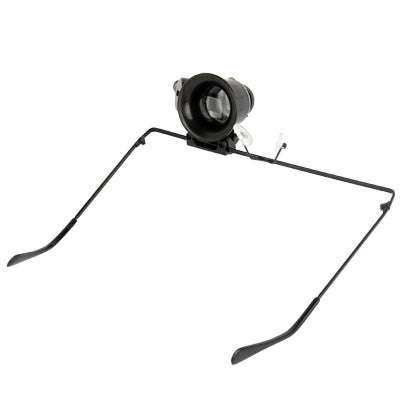 20X Glasses Type Watch Repair Magnifier With LED Light