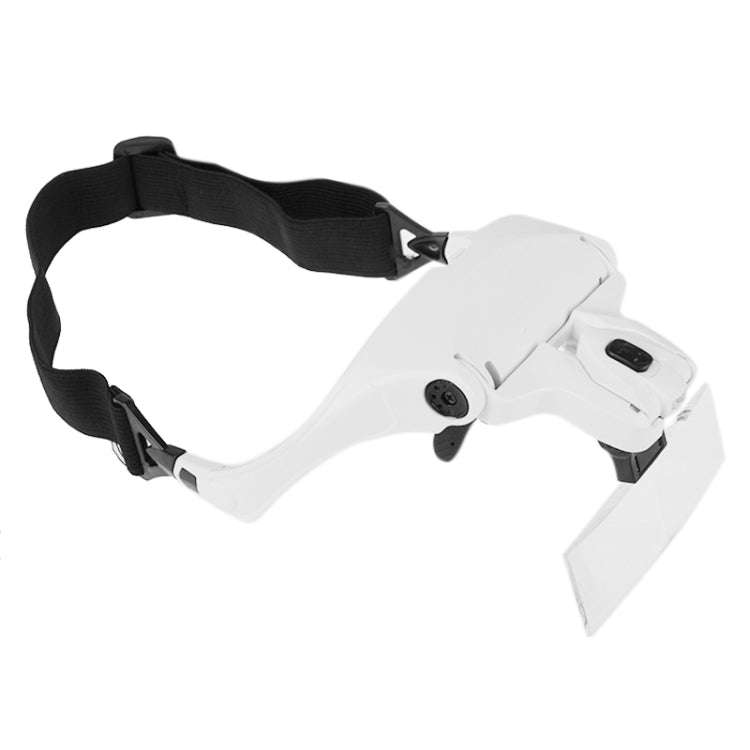 5 Lens 1.0X-3.5X Loupe Glasses Bracket Headband Magnifier with 2 LED Lights Eye Magnification Gog...