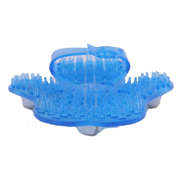 Thickened Palm-shaped Handheld Ball Meridian Massager(Blue)