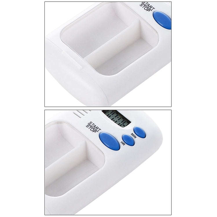 Smart portable Multi-Alarm Timer Pills Reminder Medicine Box(White)