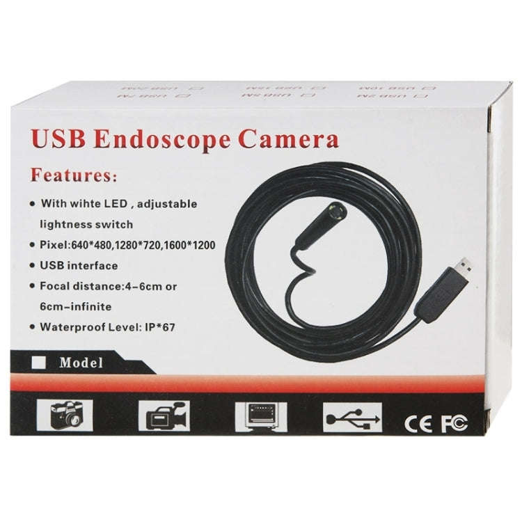 Waterproof USB Endoscope Snake Tube Inspection Camera with 6 LED for Parts of OTG Function Androi...